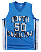 North Carolina Tyler Hansbrough Signed Carolina Blue Pro Style Jersey BAS Wit