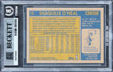 Lakers Shaquille O'Neal Signed 2000 Topps Heritage #15 Card Auto 10! BAS Slabbed