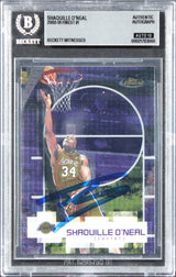 Lakers Shaquille O'Neal Signed 2000 Finest #1 Card Auto Graded 10! BAS Slabbed
