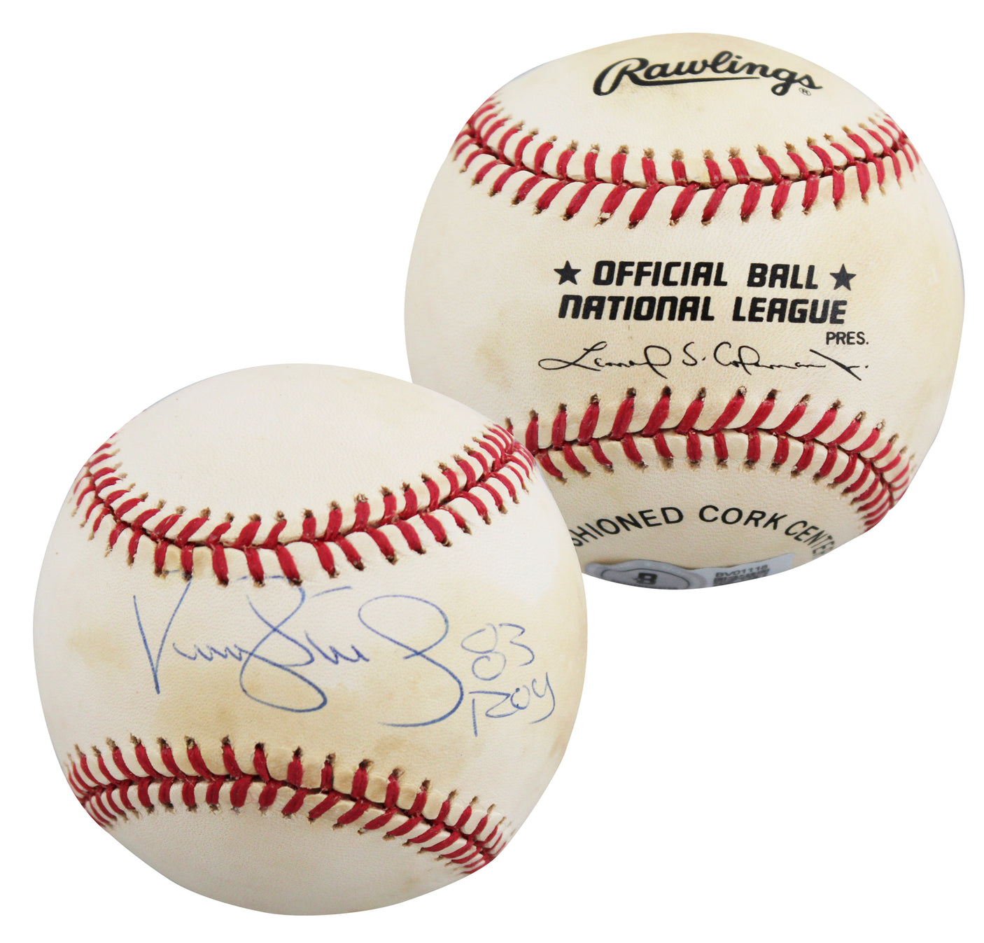 Mets Darryl Strawberry "83 ROY" Signed Leonard Coleman ONL Baseball BAS #BV01118