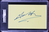 Gene Hackman Enemy Of The State Authentic Signed 5x8 Index Card PSA/DNA Slabbed