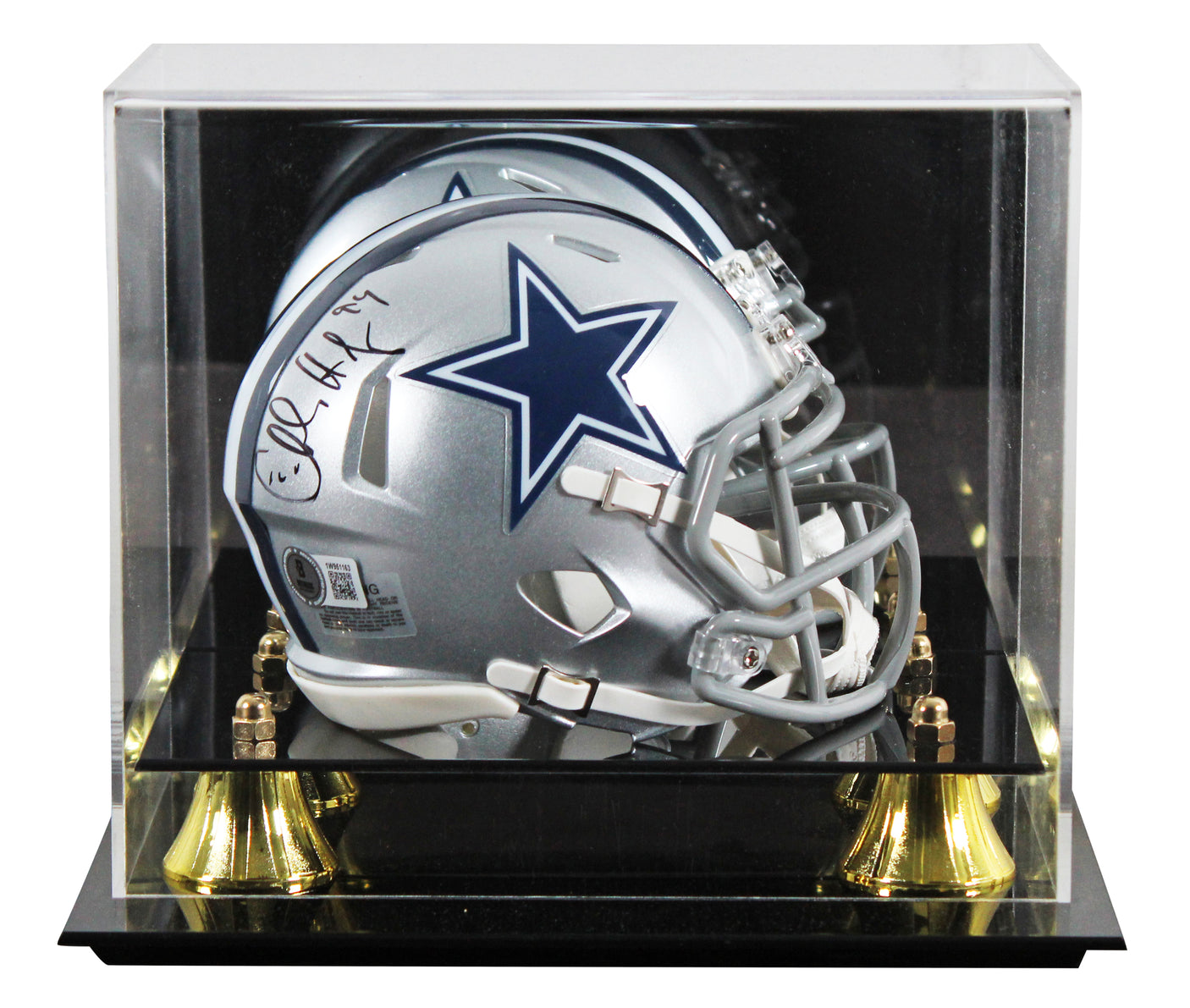 Cowboys Charles Haley Authentic Signed Speed Mini Helmet W/ Case BAS Witnessed