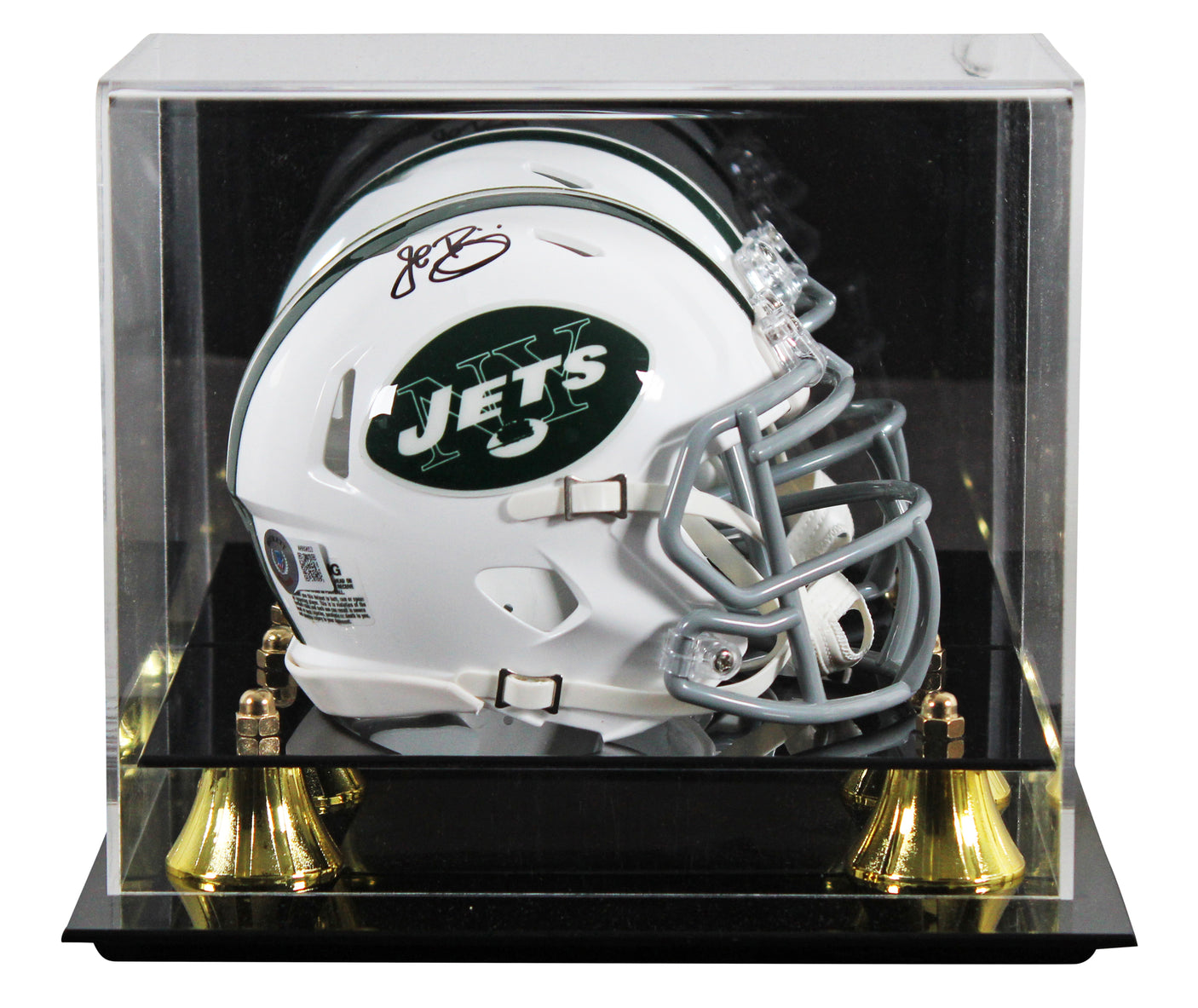 Jets John Riggins Signed 1965-77 TB Speed Mini Helmet W/ Case BAS Witnessed