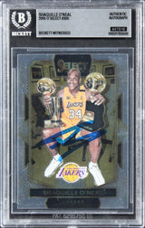 Lakers Shaquille O'Neal Signed 2016 Select #300 Card Auto Grade 10! BAS Slabbed