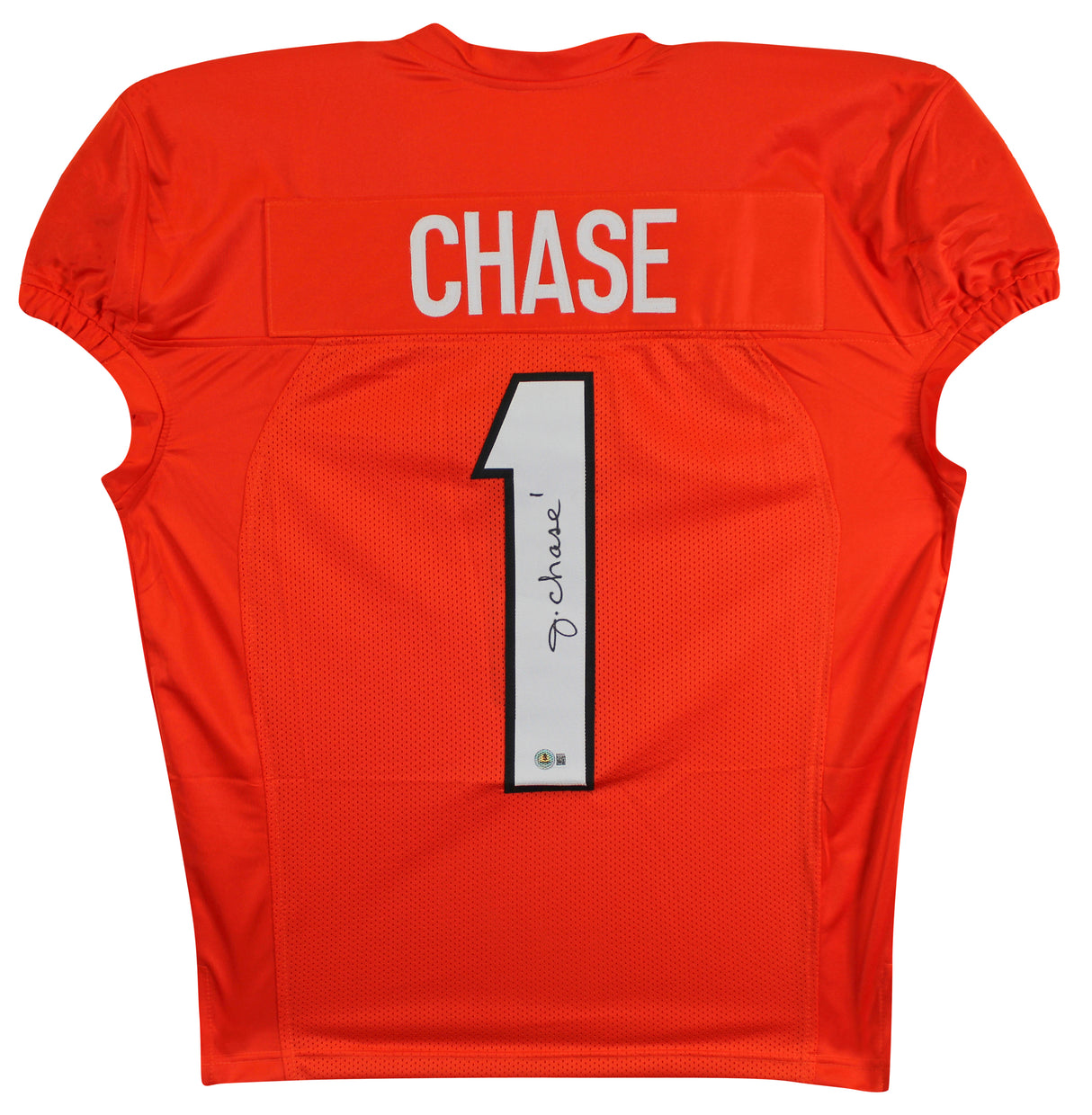 Ja'Marr Chase Authentic Signed Orange Procut Style Jersey Autographed BAS