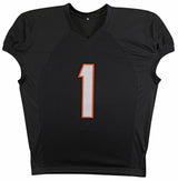 Ja'Marr Chase Authentic Signed Black Procut Style Jersey Autographed BAS