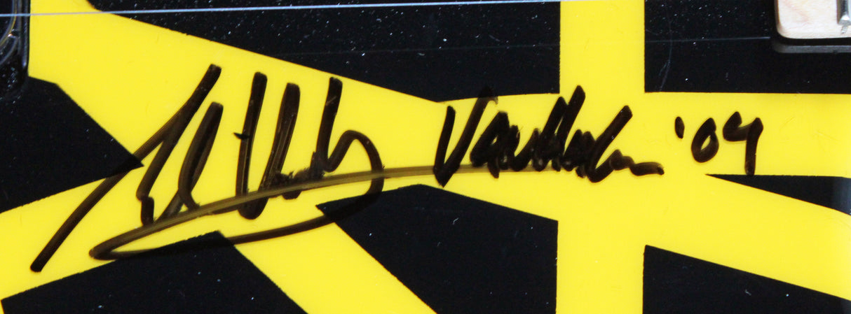 Eddie Van Halen Signed 9/24/04 Stage-Used & Hand-Striped 2004 "Bumblebee" Guitar