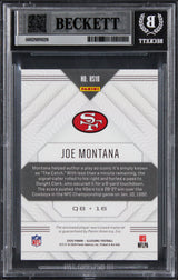 49ers Joe Montana Signed 2020 Panini Illusions #10 Card Auto GM 10! BAS Slabbed