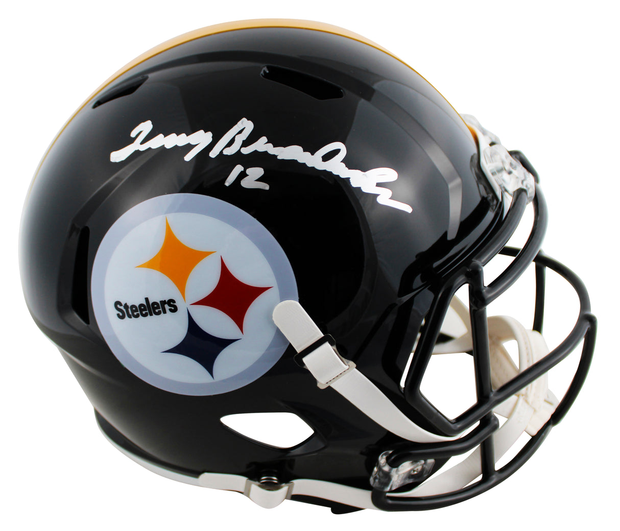 Steelers Terry Bradshaw Authentic Signed Full Size Speed Rep Helmet BAS Witness