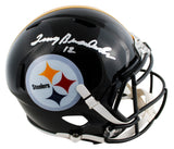 Steelers Terry Bradshaw Signed Full Size Speed Rep Helmet W/ Case BAS Witnessed