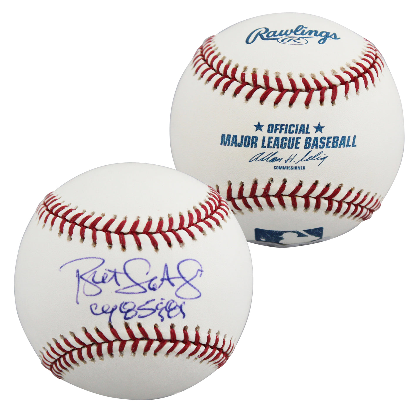 Royals Bret Saberhagen "CY 85 & 89" Authentic Signed OML Baseball BAS #BV01115