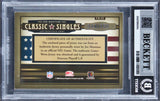 Joe Montana Signed 2005 Donruss Classics #CS12 44/150 Card Auto 10! BAS Slabbed