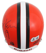 Browns Bernie Kosar Authentic Signed VSR4 Rep Mini Helmet BAS #BV01105