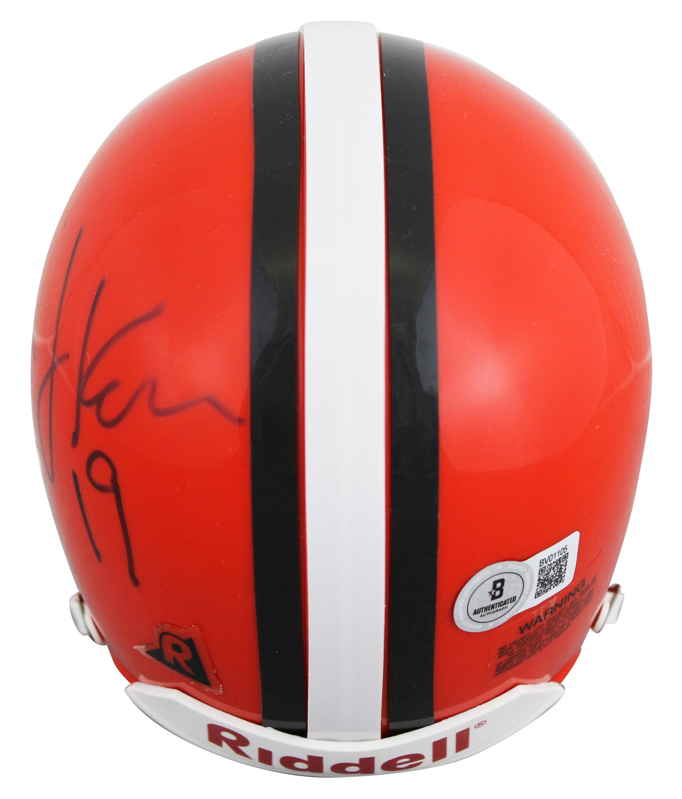 Browns Bernie Kosar Authentic Signed VSR4 Rep Mini Helmet BAS #BV01105