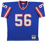 Giants Lawrence Taylor Signed 1986 Blue M&N TB Jersey BAS Witnessed #2W424447