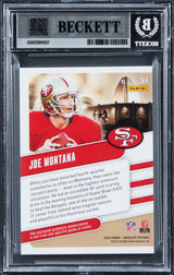 49ers Joe Montana Signed 2024 Absolute Gold #1 42/99 Card Auto 10! BAS Slabbed