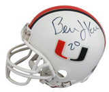 Miami Bernie Kosar Authentic Signed VSR4 Rep Mini Helmet BAS #BV01104
