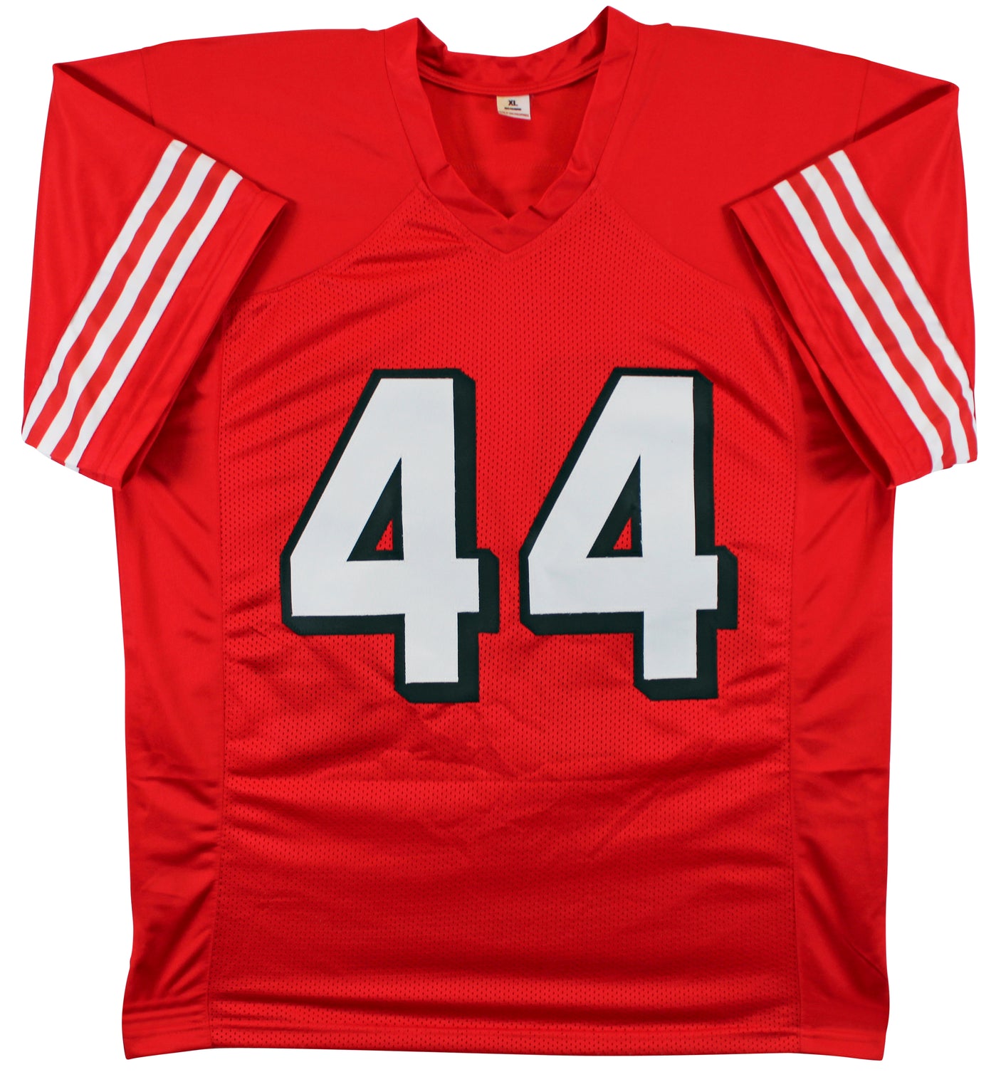 Kyle Juszczyk Authentic Signed Red Pro Style Jersey w/ Drop Shadow BAS Witnessed