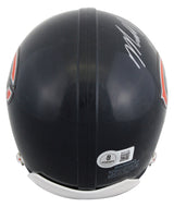 Bears Mike Singletary "HOF 98" Signed VSR4 Rep Mini Helmet BAS #BV01106