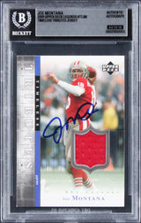 49ers Joe Montana Signed 2001 Upper Deck Legends #TTJM Card Auto 10! BAS Slabbed