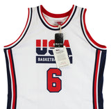 Knicks Patrick Ewing Signed White M&N 1992 USA Authentic Jersey BAS #BV01199