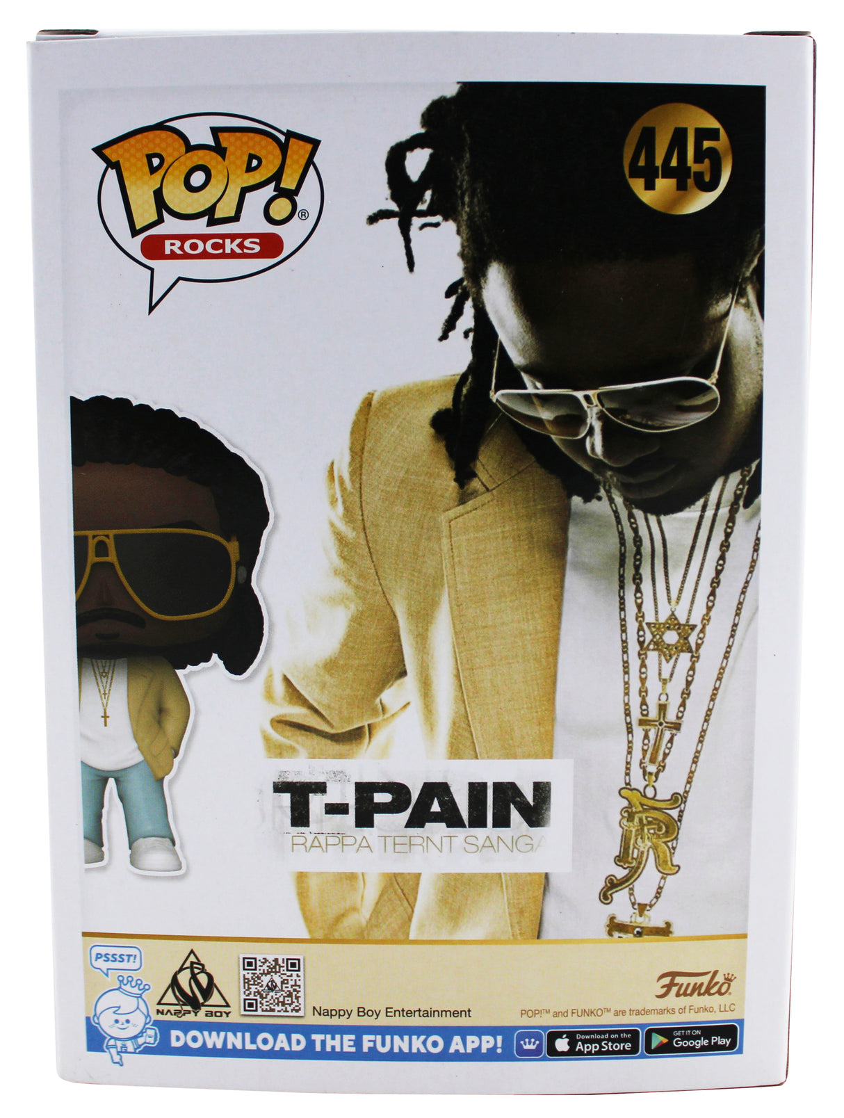 T-Pain Authentic Signed T-Pain #445 Funko Pop Vinyl Figure JSA #CE80216