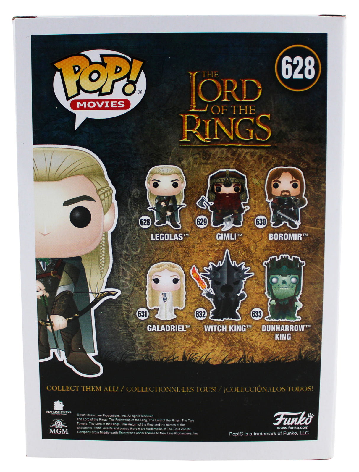 Orlando Bloom LOTR Signed Legolas #628 Funko Pop Vinyl Figure BAS #WL59211