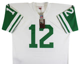 Jets Joe Namath Authentic Signed White Mitchell & Ness Jersey BAS Witnessed