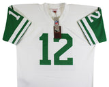 Jets Joe Namath Authentic Signed White M&N Jersey BAS Witnessed #3W324309