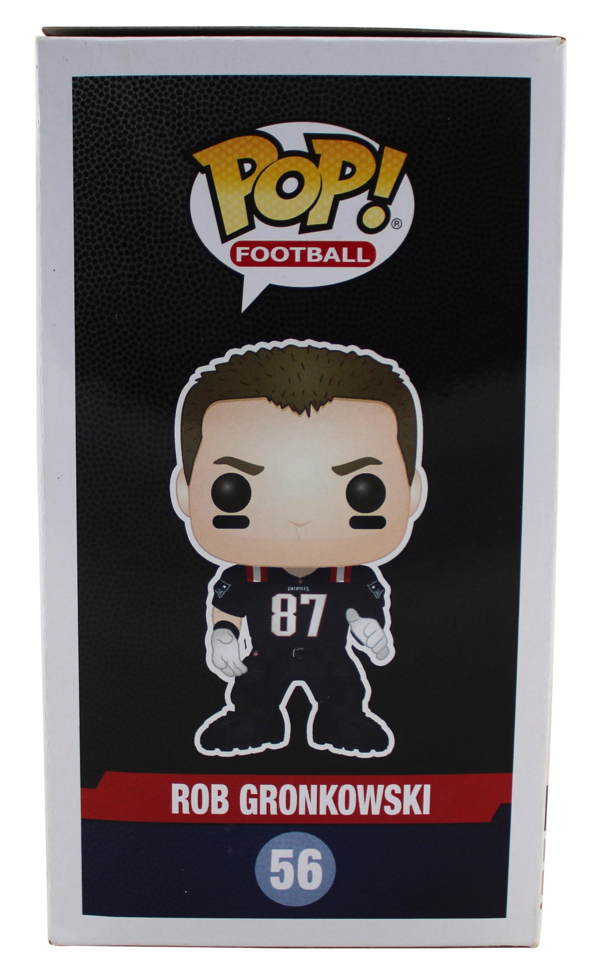 Patriots Rob Gronkowski Signed Patriots #56 Funko Pop Vinyl Figure BAS #BQ56273