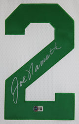 Jets Joe Namath Authentic Signed White Mitchell & Ness Jersey BAS Witnessed