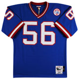Giants Lawrence Taylor Signed 1986 Blue M&N Throwback Authentic Jersey BAS