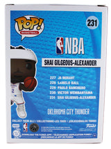 Thunder Shai Gilgeous-Alexander Signed OKC #231 Funko Pop Figure JSA #CE80228