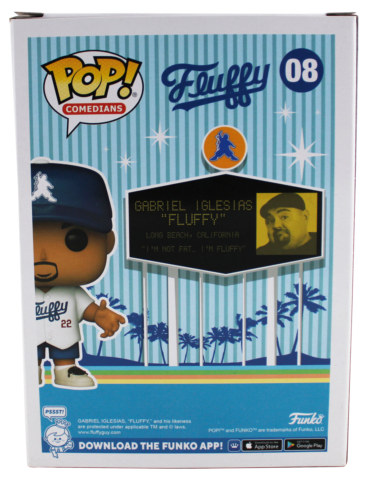 Gabriel Iglesias Signed Stadium Fluffy #08 Funko Pop Vinyl Figure JSA #CE80217