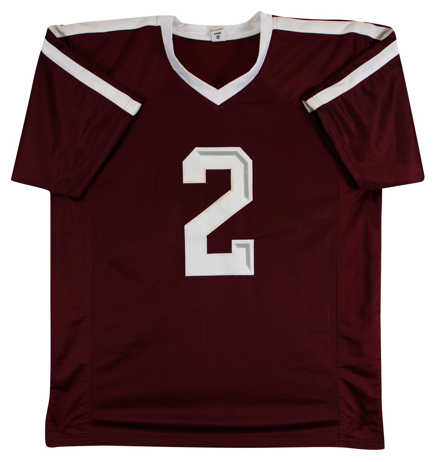 Texas A&M Johnny Manziel "2x Insc" Signed Maroon Pro Style Jersey BAS #2W560221