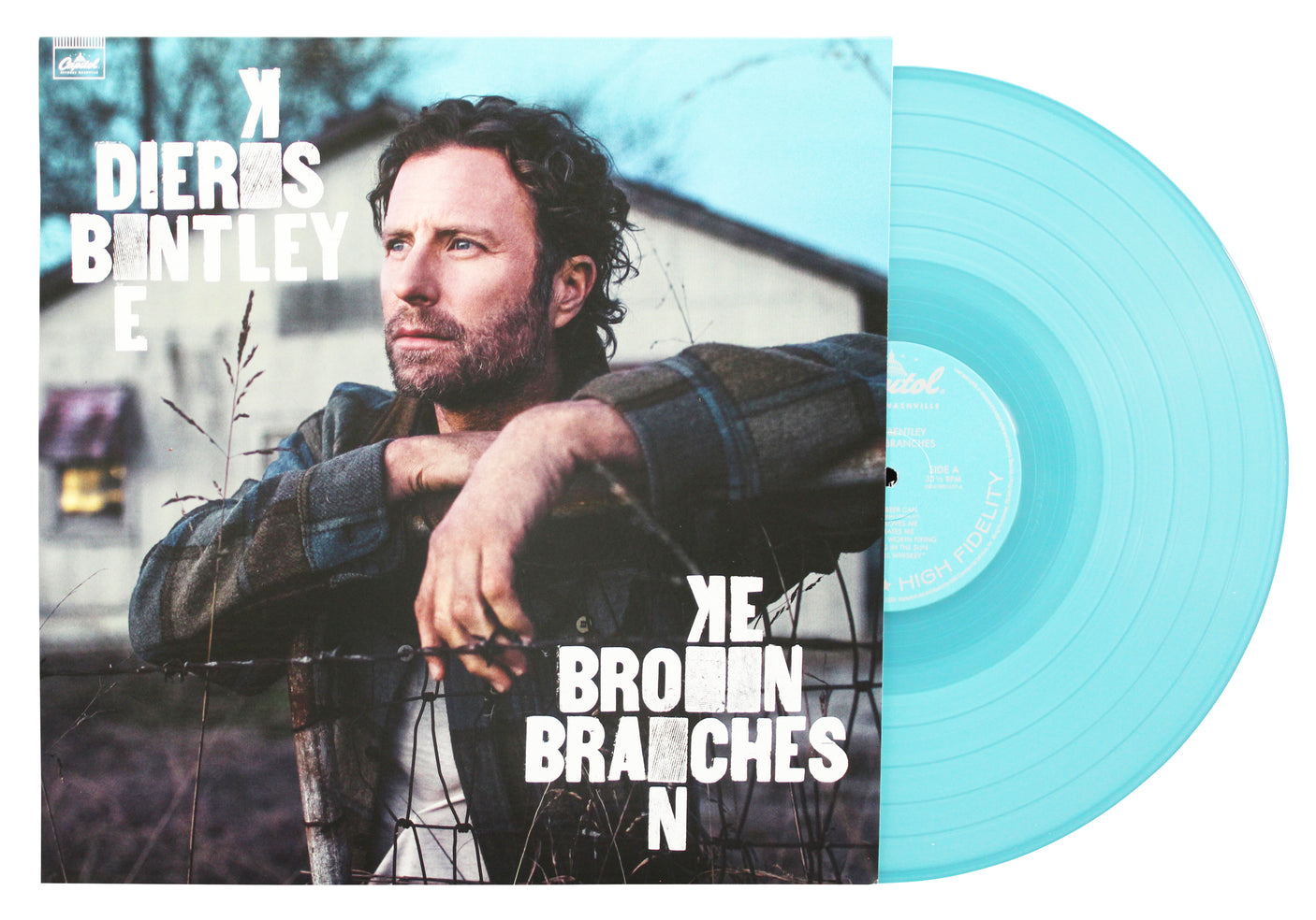 Dierks Bentley Authentic Signed Broken Branches Album Flat w/ Album & Vinyl BAS