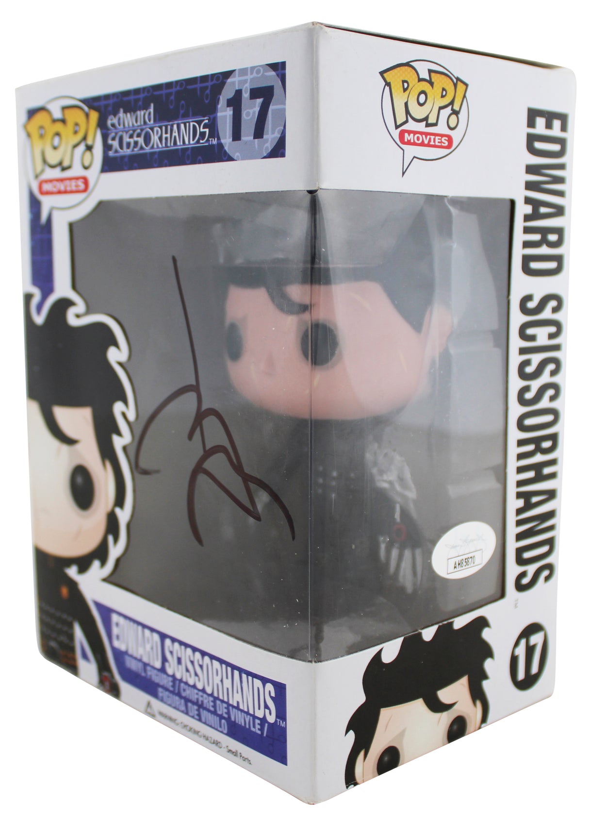 Johnny Depp Signed Edward Scissorhands #17 Funko Pop Vinyl Figure JSA #AH85870