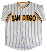 Fernando Tatis Jr. Signed White Pinstripe Pro Style Jersey BAS #BU55020