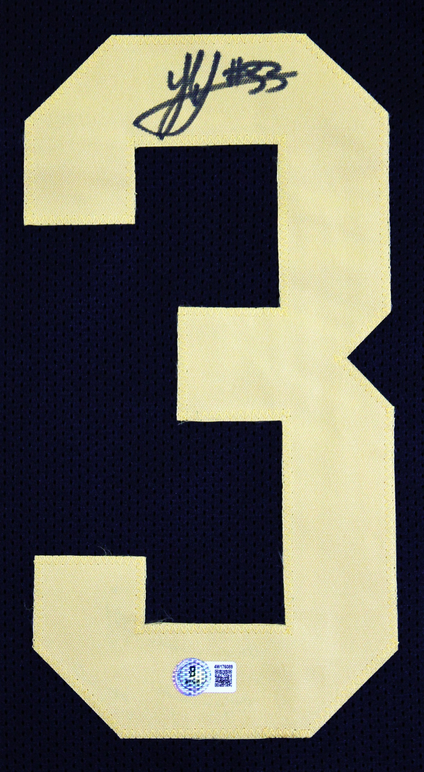 Jack Sawyer Authentic Signed Black Color Rush Pro Style Jersey BAS Witnessed