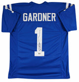 Ahmad "Sauce" Gardner Authentic Signed Blue Pro Style Jersey BAS Witnessed