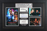 Terminator 2 (3) Schwarzenegger, Hamilton & Patrick Signed Framed Display BAS 2