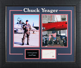 Chuck Yeager Authentic Signed & Framed 3x5 Index Card PSA/DNA #AQ49667