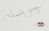 Chuck Yeager Authentic Signed & Framed 3x5 Index Card PSA/DNA #AQ49667