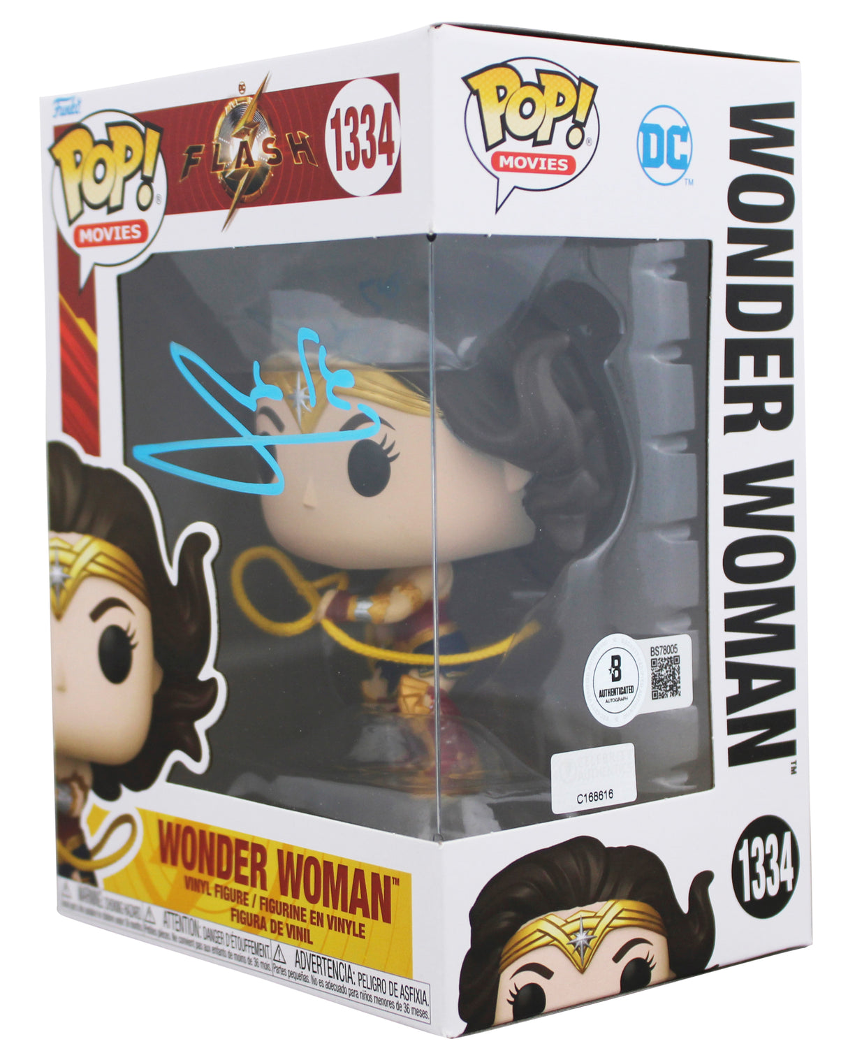 Gal Gadot Authentic Signed Wonder Woman #1334 Funko Pop Vinyl Figure BAS