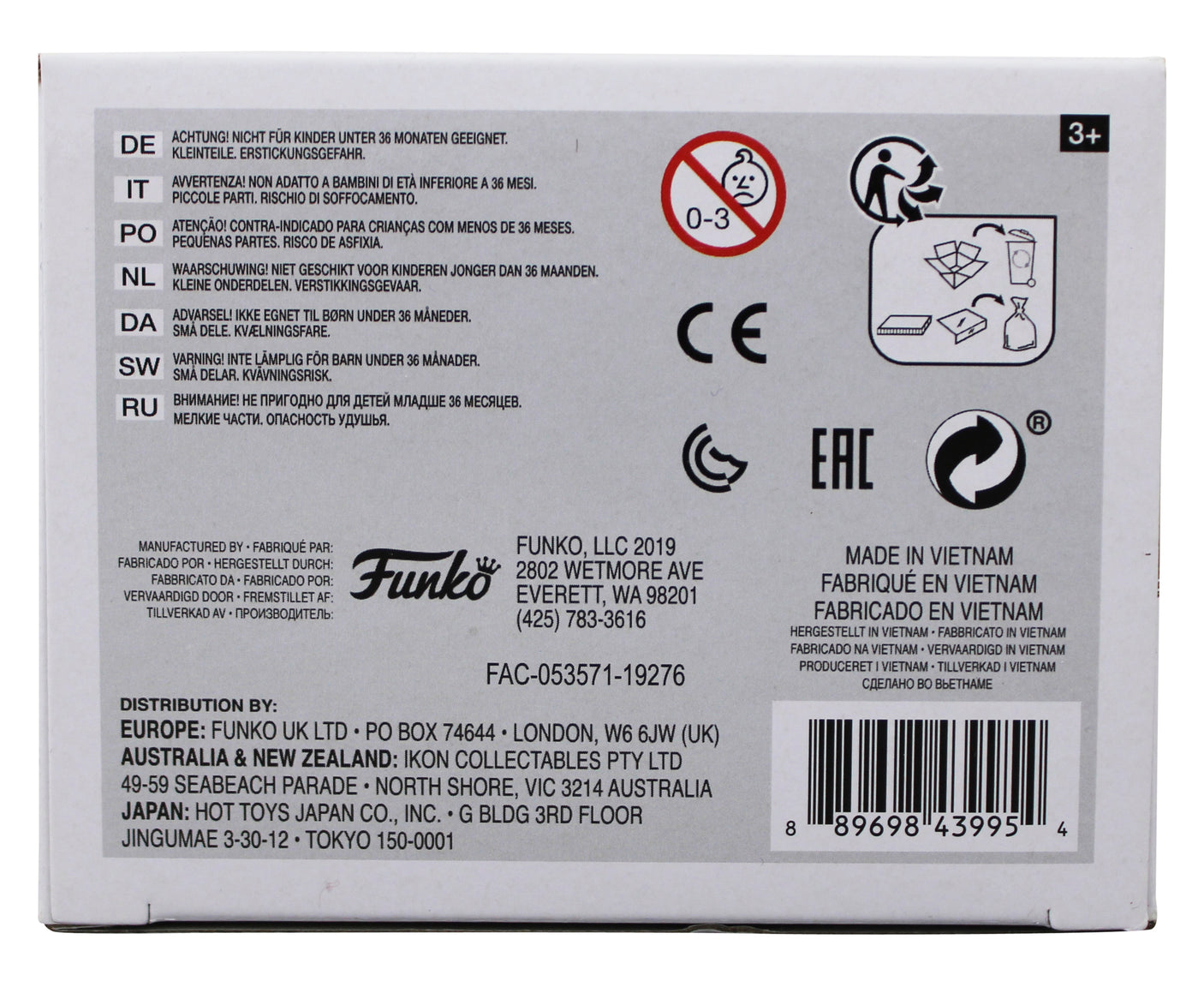 Anthony Daniels Star Wars "C-3PO" Signed #341 Funko Pop Figure BAS #BU60493