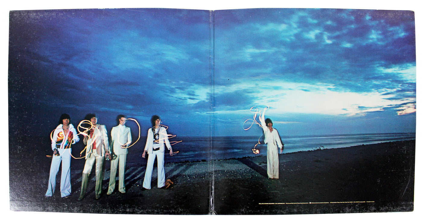 Rolling Stones (4) Jagger, Richards, Wood +1 Signed Album Cover BAS #AB07769