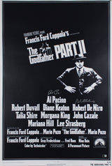 Al Pacino & Robert De Niro The Godfather Authentic Signed 27x40 Poster BAS LOA