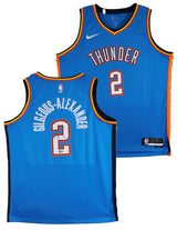 Thunder Shai Gilgeous-Alexander Signed Blue Nike Icon Edition Jersey BAS
