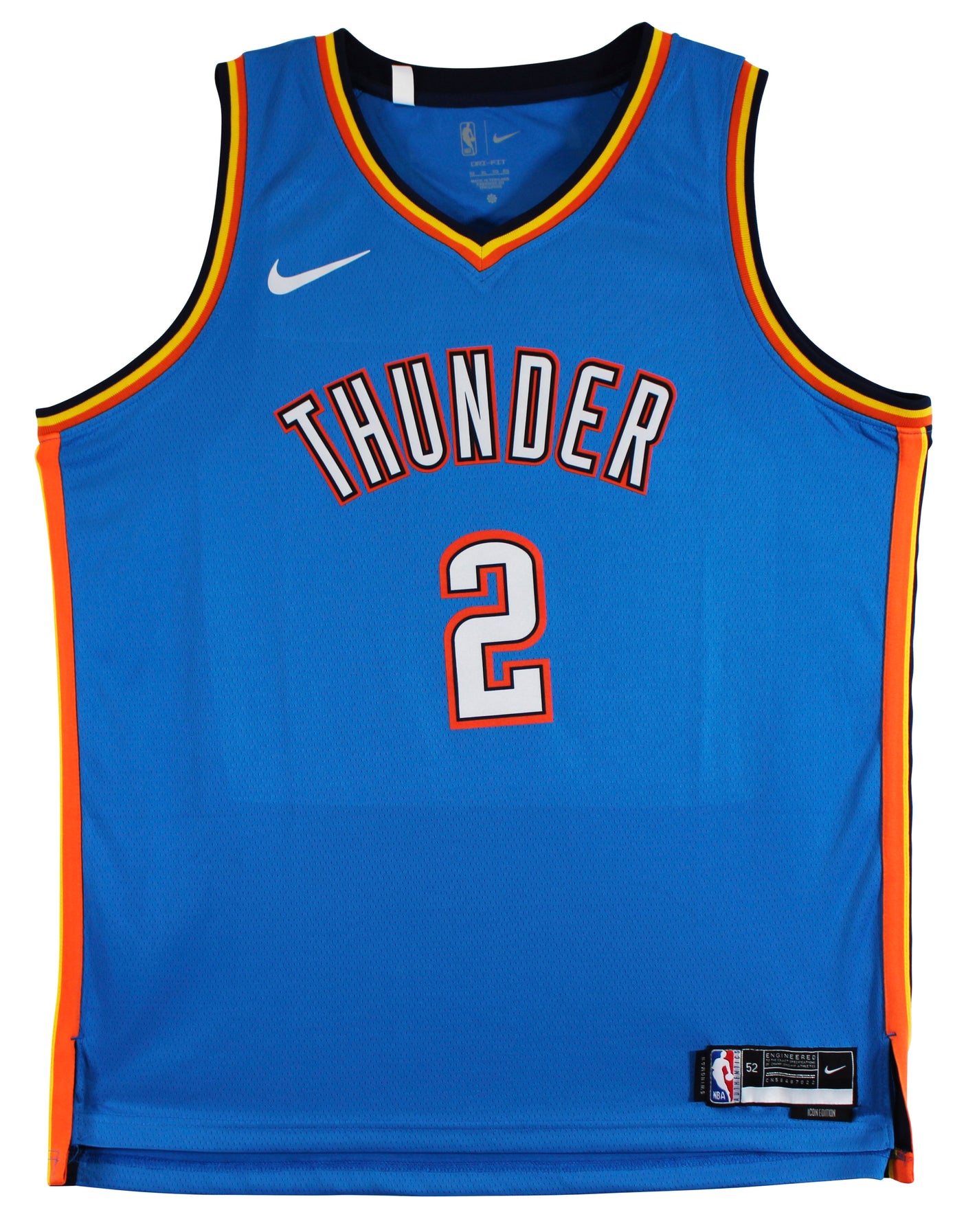 Thunder Shai Gilgeous-Alexander Signed Blue Nike Icon Edition Jersey BAS