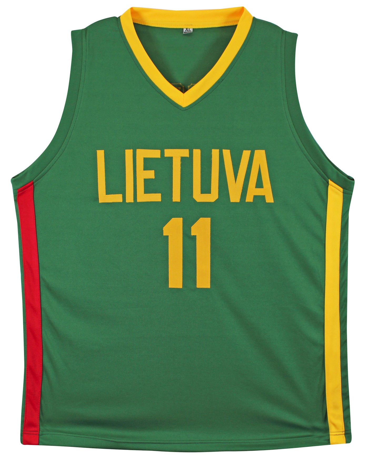 Lithuania Domantas Sabonis Authentic Signed Green Pro Style Jersey BAS Witnessed